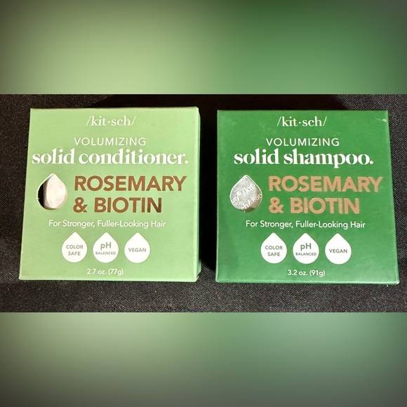 Kitsch Other - KITSCH SOLID CONDITIONER & SHAMPOO VOLUMIZING 🙌🏼 ROSEMARY & BIOTIN one of each